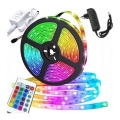 LED RGB Himmennettävä nauha 5m LED/12W/12/230V IP44 + kauko-ohjaus
