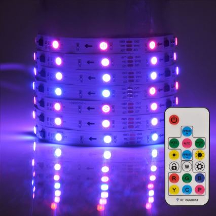 LED RGB Himmennettävä nauha MAGIC 2 m LED/12W/230V + kaukosäädin