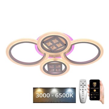 LED RGB Himmennettävä pinta-asennettava kattokruunu LED/50W/230V 3000-6500K + kaukosäädin