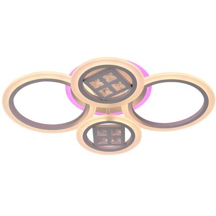 LED RGB Himmennettävä pinta-asennettava kattokruunu LED/50W/230V 3000-6500K + kaukosäädin
