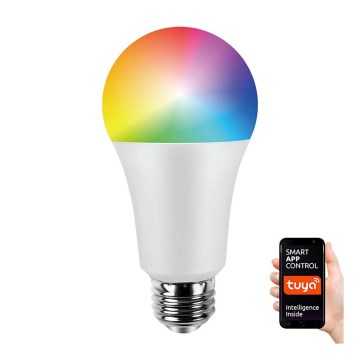 LED RGB Himmennettävä polttimo A70 E27/11W/230V 2700-6500K Wi-Fi Tuya
