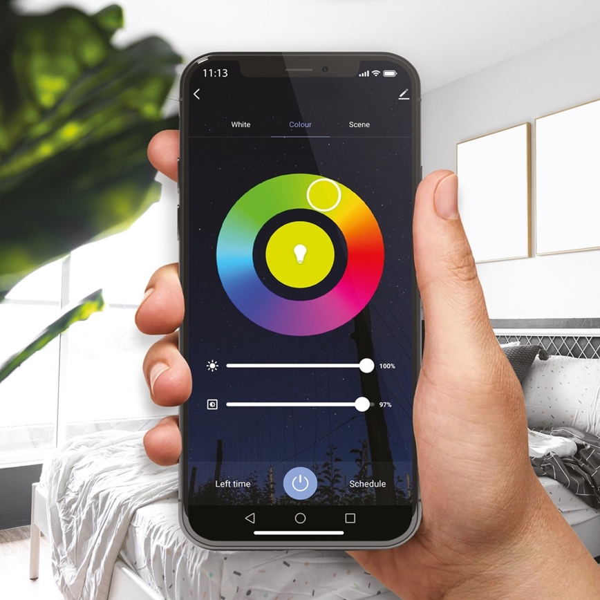 LED RGB Himmennettävä polttimo A70 E27/11W/230V 2700-6500K Wi-Fi Tuya