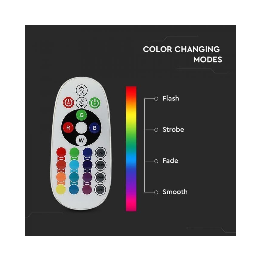LED RGB himmennettävä polttimo E14 / 3,5 W / 230 V 6400K + RC