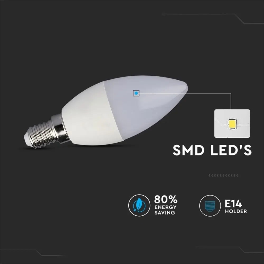 LED RGB himmennettävä polttimo E14/4,8W/230V 4000K + kaukosäädin