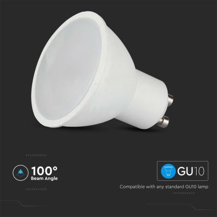 LED RGB Himmennettävä polttimo GU10/4,8W/230V 4000K + kaukosäädin