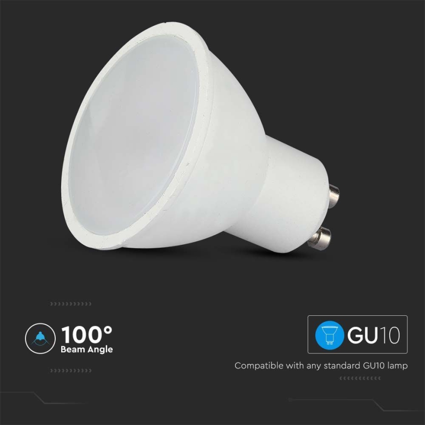 LED RGB Himmennettävä polttimo GU10/4,8W/230V 4000K + kaukosäädin