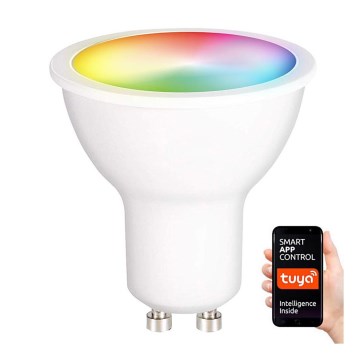 LED RGB Himmennettävä polttimo GU10/5W/230V 2700-6500K Wi-Fi Tuya