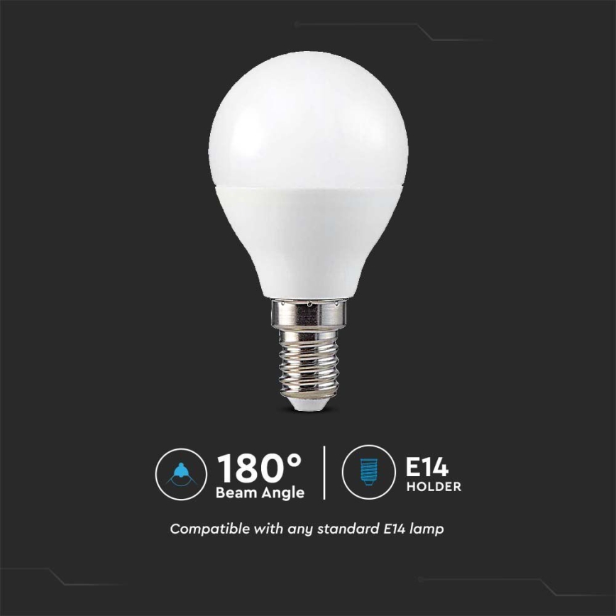 LED RGB Himmennettävä polttimo P45 E14/4,8W/230V 3000K + kaukosäädin