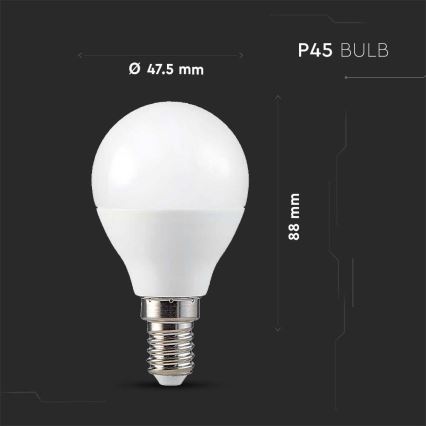 LED RGB Himmennettävä polttimo P45 E14/4,8W/230V 3000K + kaukosäädin