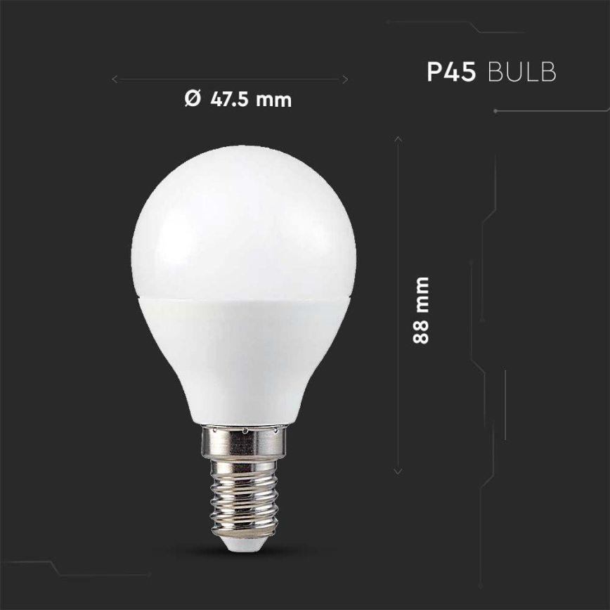 LED RGB Himmennettävä polttimo P45 E14/4,8W/230V 3000K + kaukosäädin