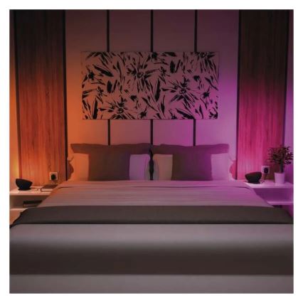 LED RGB Himmennettävä pöytävalaisin GoSmart LED/7W/230V Wi-Fi musta