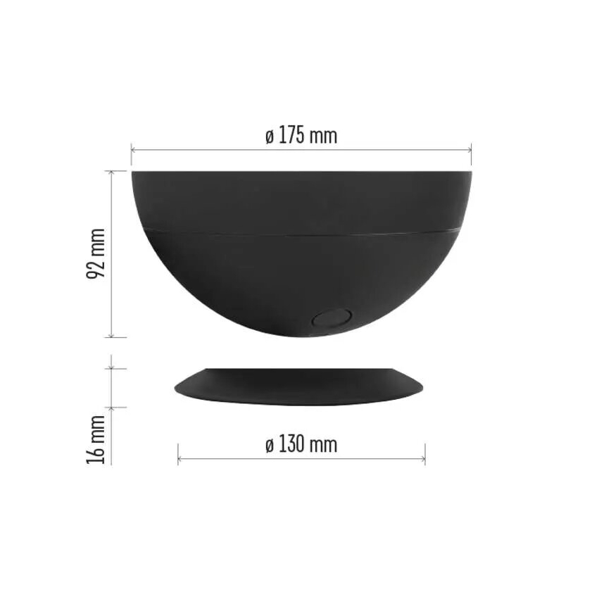 LED RGB Himmennettävä pöytävalaisin GoSmart LED/7W/230V Wi-Fi musta