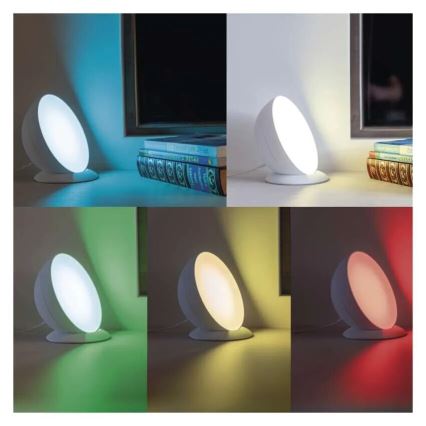 LED RGB Himmennettävä pöytävalaisin GoSmart LED/7W/230V Wi-Fi valkoinen