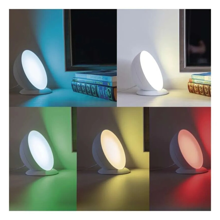 LED RGB Himmennettävä pöytävalaisin GoSmart LED/7W/230V Wi-Fi valkoinen