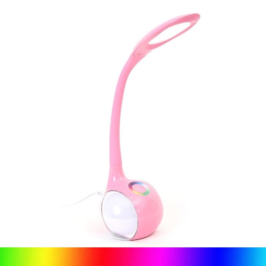 LED RGB Himmennettävä pöytävalaisin LED/7W/230V vaaleanpunainen