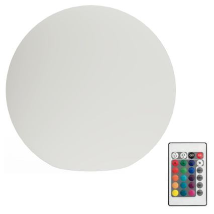 LED RGB Himmennettävä ulko lamppu GLOBO 1xE27/8,5W/230V halkaisija 30 cm IP44 + kauko-ohjaus