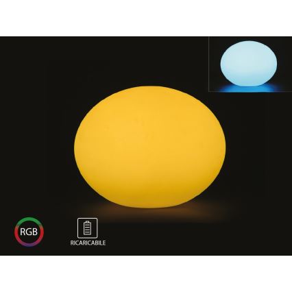 LED RGB himmennettävä ulkovalaisin LED / 1W / 230V 20cm IP67 + RC