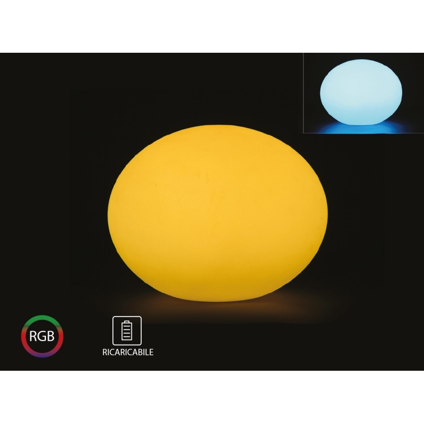 LED RGB himmennettävä ulkovalaisin LED / 1W / 230V 20cm IP67 + RC