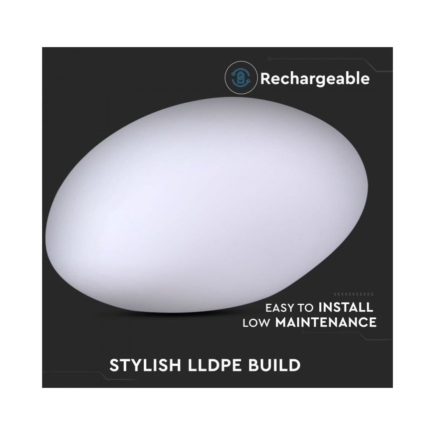 LED RGB Himmennettävä ulkovalaisin LED / 1W / 230V 28cm IP67 + RC