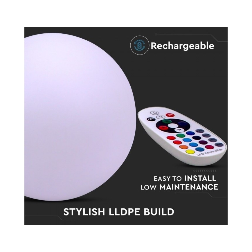 LED RGB himmennettävä ulkovalaisin LED / 1W / 230V 30cm IP67