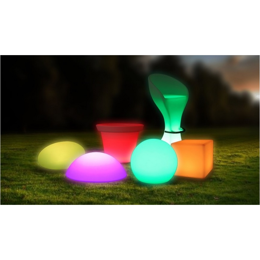 LED RGB himmennettävä ulkovalaisin LED / 1W / 230V 30cm IP67