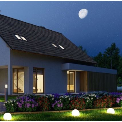 LED RGB himmennettävä ulkovalaisin LED / 1W / 230V 30cm IP67