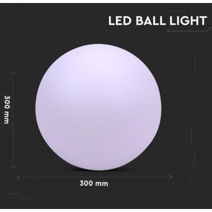 LED RGB himmennettävä ulkovalaisin LED / 1W / 230V 30cm IP67