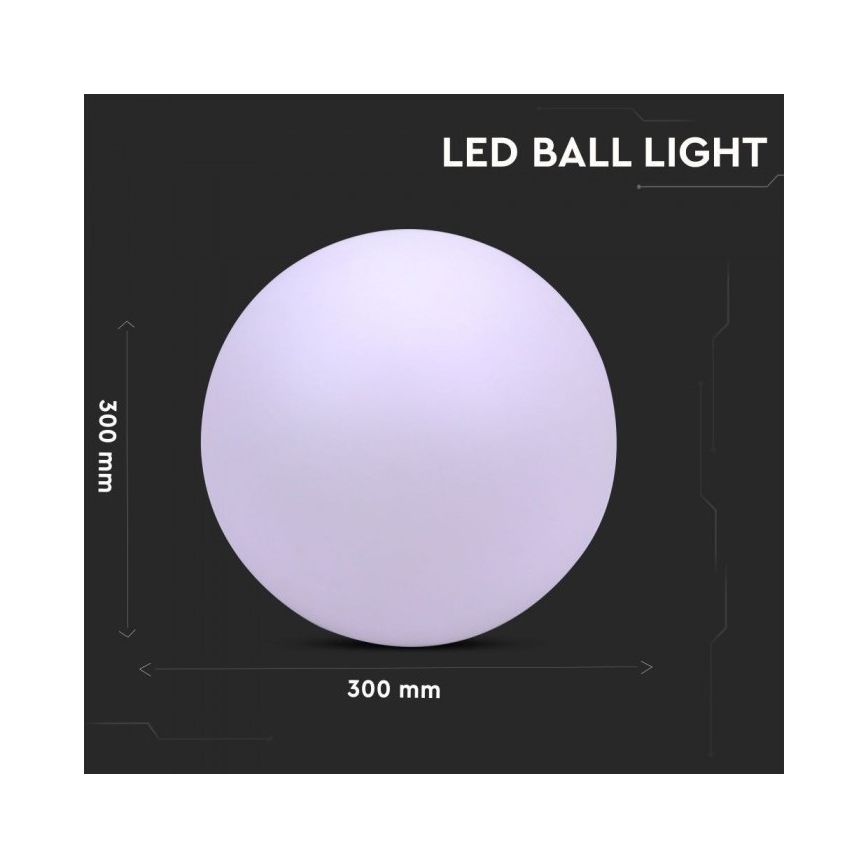 LED RGB himmennettävä ulkovalaisin LED / 1W / 230V 30cm IP67