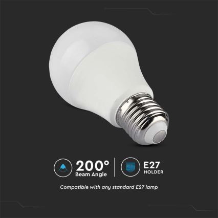 LED-RGB-himmennyslamppu A60 E27/8,5W/230V 4000K + kauko-ohjaus