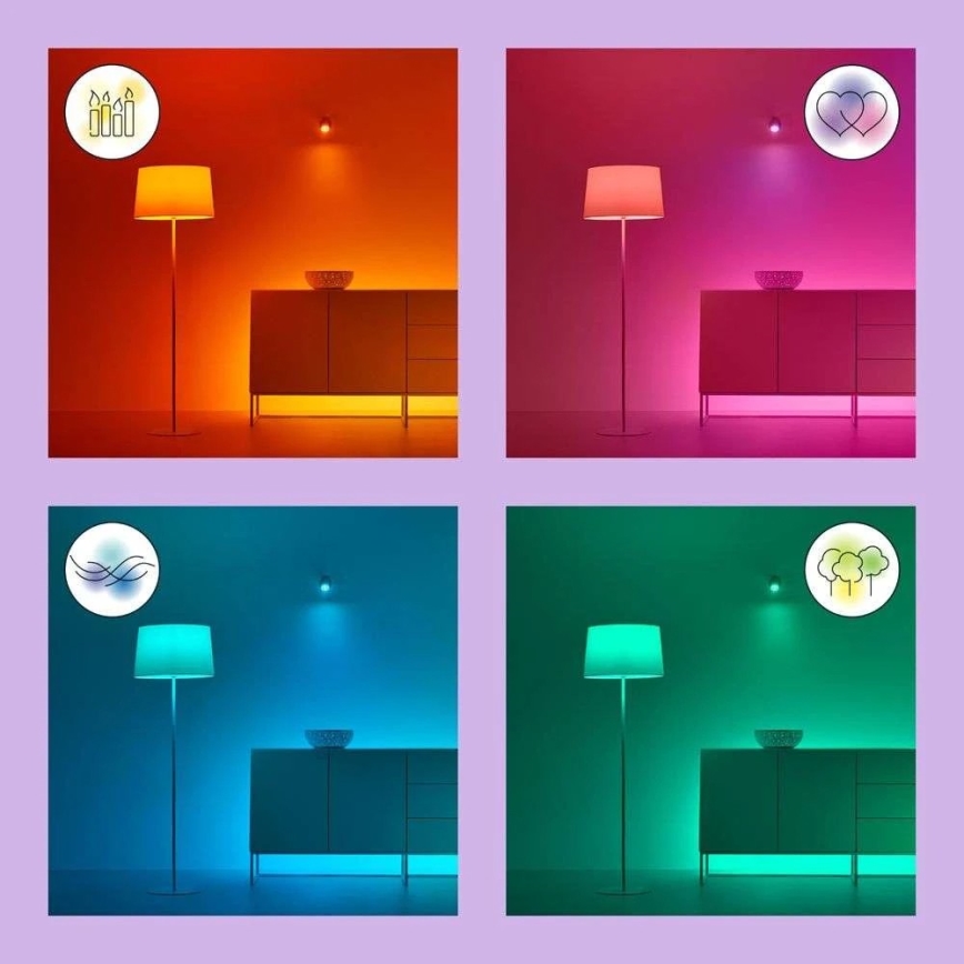 LED-RGB-himmennyslamppu G95 E27/11W/230V 2200-6500K Wi-Fi - WiZ