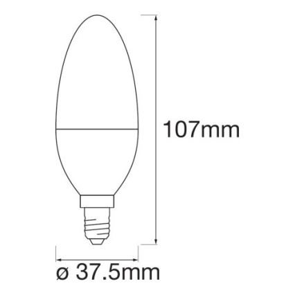LED-RGB-himmennyslamppu SMART+ E14/5W/230V 2700K-6500K Wi-Fi - Ledvance