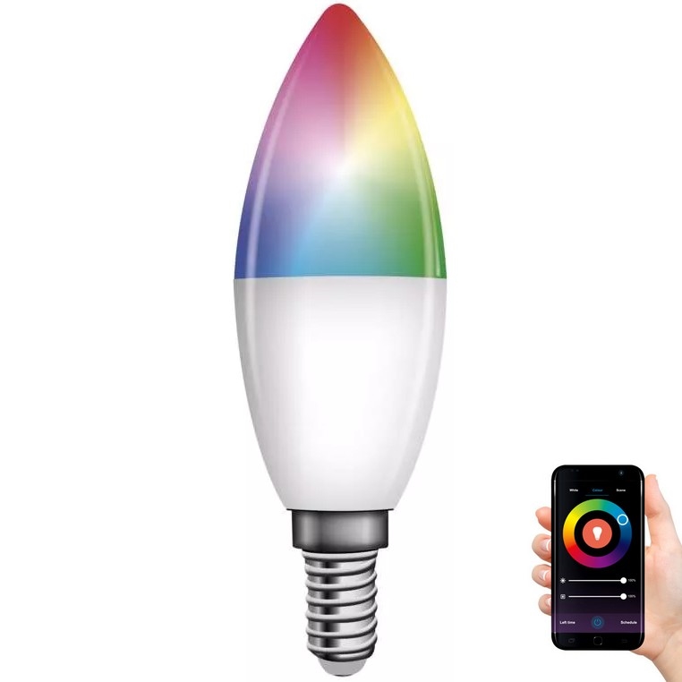 LED-RGB himmenttävä polttimo GoSmart E14/4,8W/230V 2700-6500K Tuya