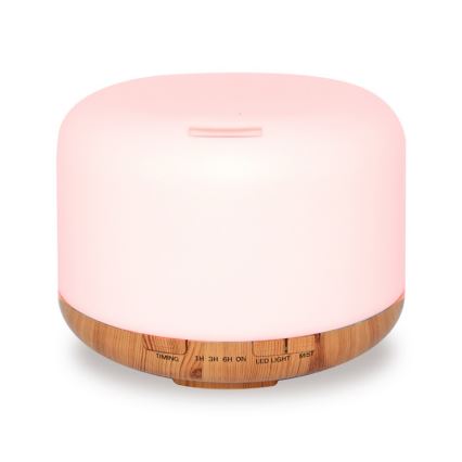 LED RGB-ilmankostutin ja ilma-ionisaattori 500 ml
