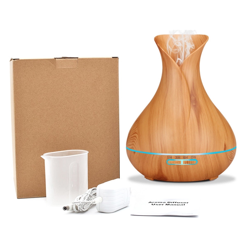 LED RGB Ilmankostutin ja ionisaattori 400 ml
