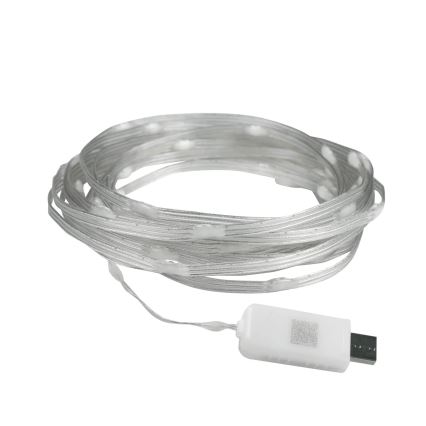 LED RGB Jouluketju LED/10W/5V 10 m USB + kauko-ohjaus