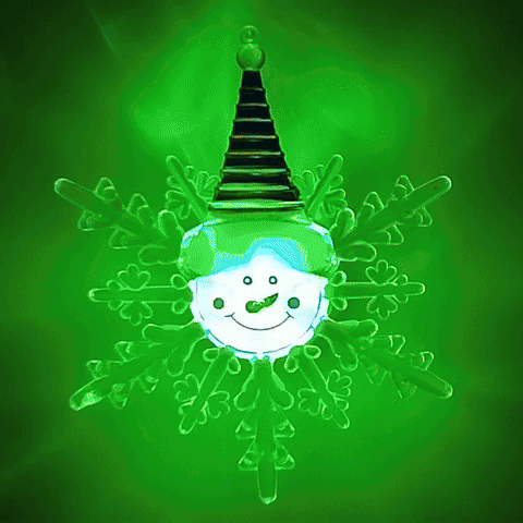 LED RGB joulukoriste imukupilla LED/3xLR44 lumiukko punainen/sininen/vihreä