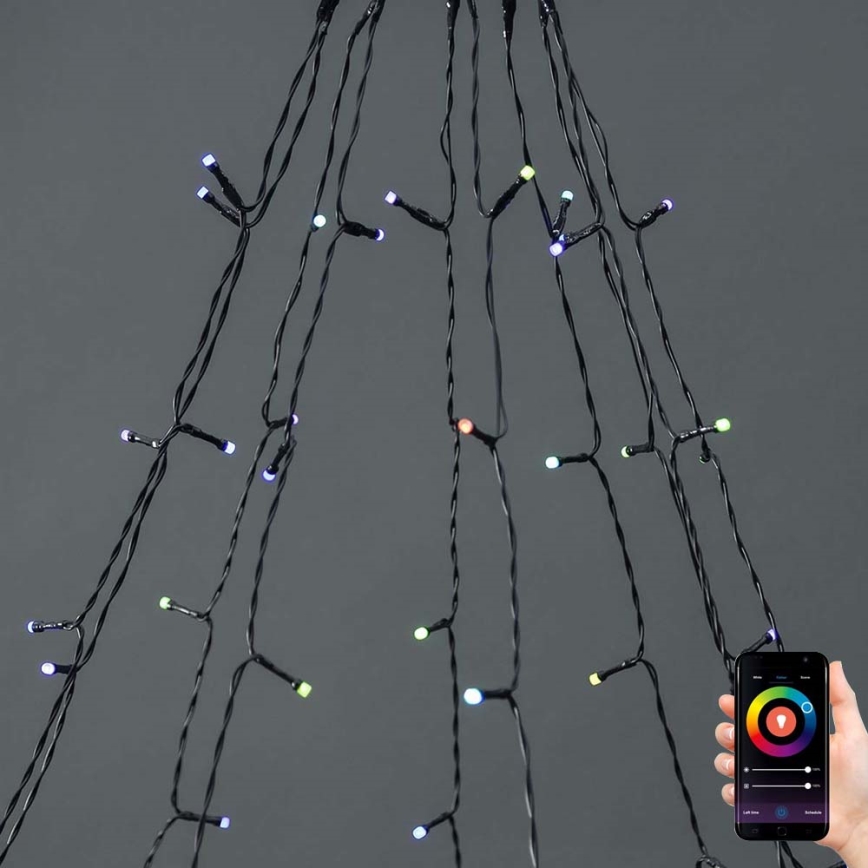 LED RGB Jouluverho 240xLED/11 toimintoa 8m IP65 Wi-Fi Tuya