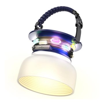 LED RGB Kannettava ladattava aurinkoenergialamppu LED ketjulla LED/10W/5V 3600 mAh IP65