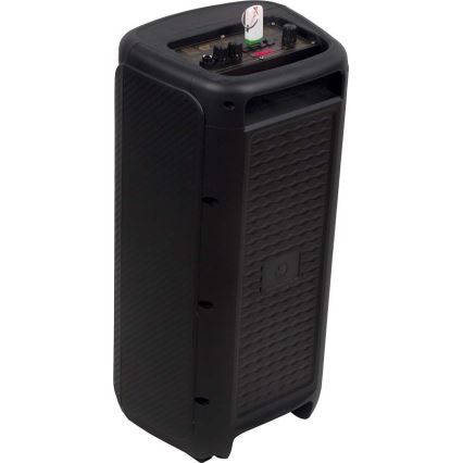 LED RGB ladattava kaiutin mikrofonilla 400W/2400 mAh + kauko-ohjaus