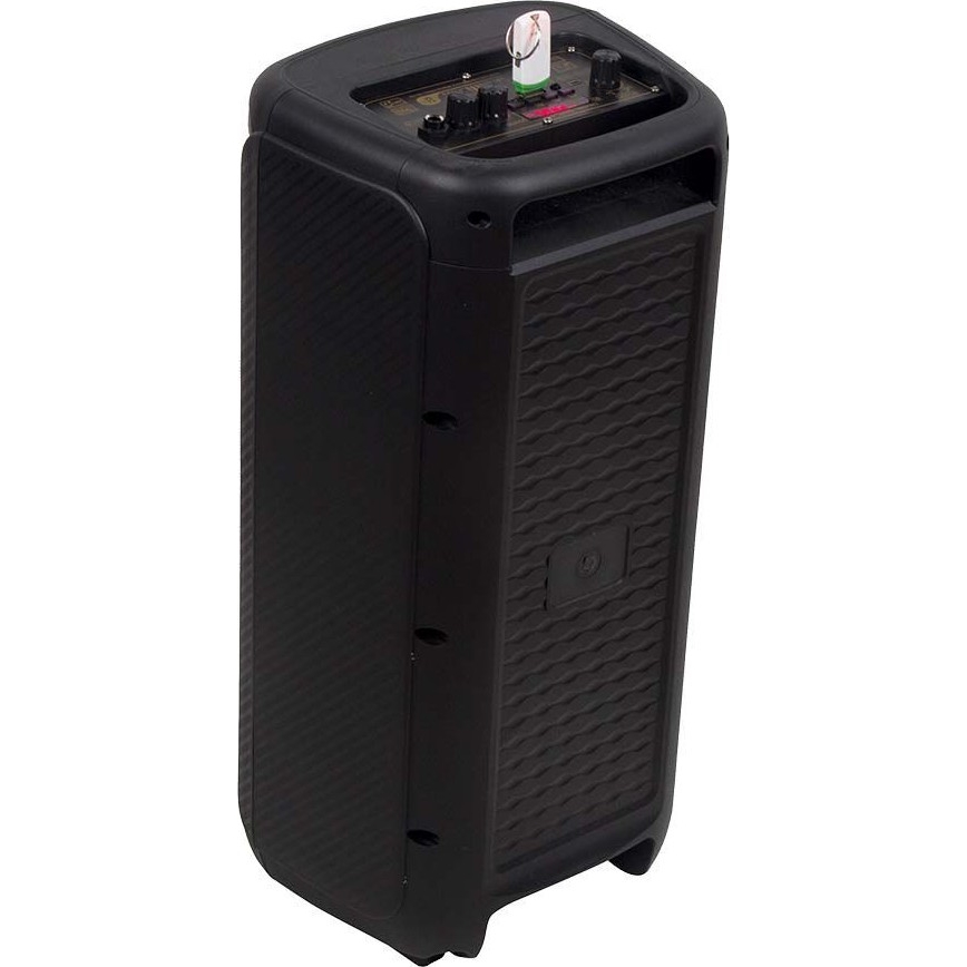 LED RGB ladattava kaiutin mikrofonilla 400W/2400 mAh + kauko-ohjaus