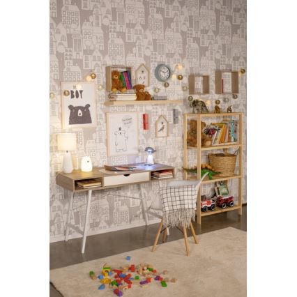 LED RGB Lasten kosketuslamppu BEAR LED/0,8W/5V valkoinen + USB