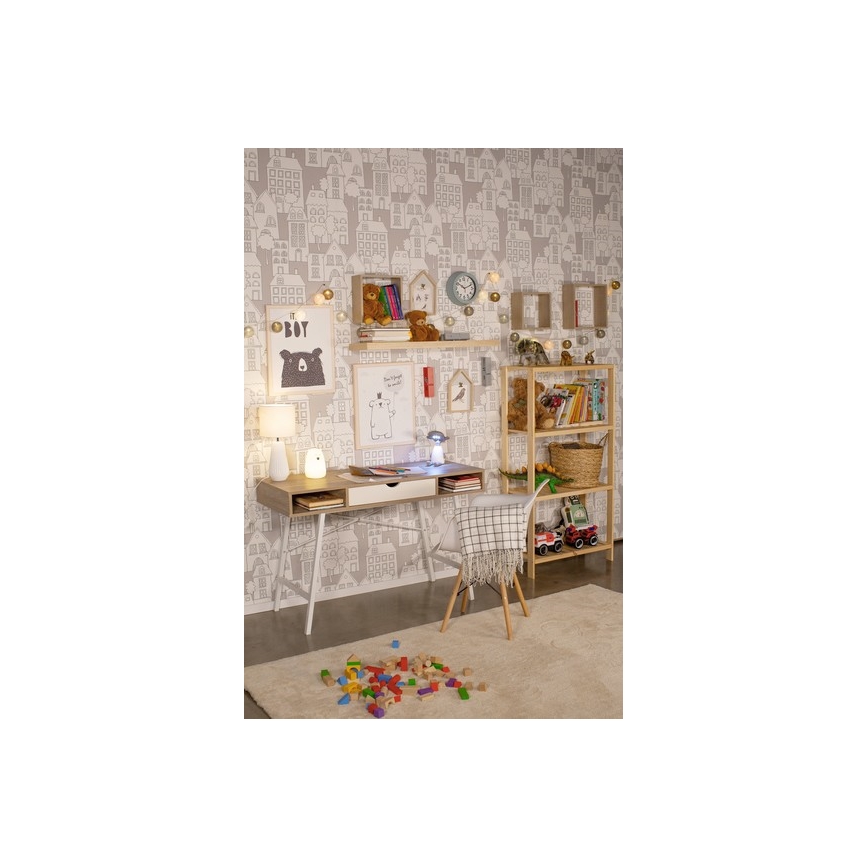 LED RGB Lasten kosketuslamppu BEAR LED/0,8W/5V valkoinen + USB