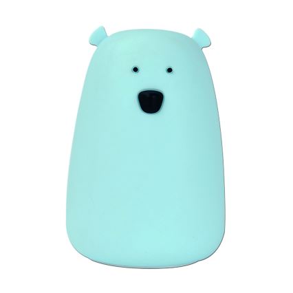LED RGB Lasten kosketusohjattava pieni lamppu BEAR LED/0,8W/5V sininen