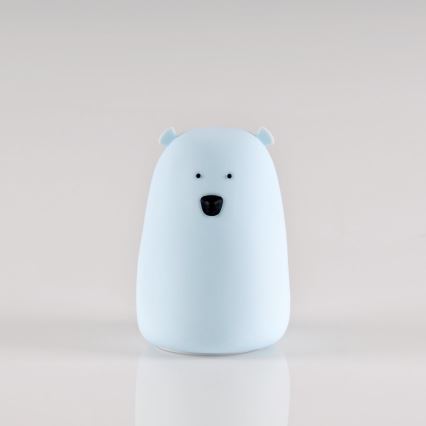 LED RGB Lasten kosketusohjattava pieni lamppu BEAR LED/0,8W/5V sininen