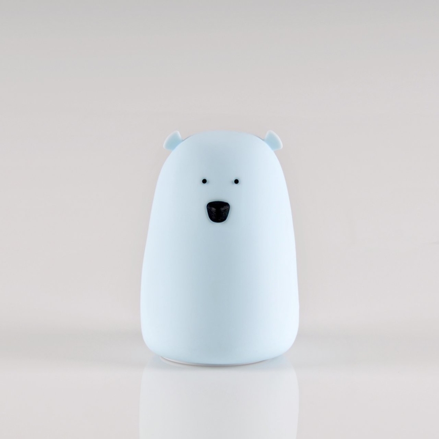 LED RGB Lasten kosketusohjattava pieni lamppu BEAR LED/0,8W/5V sininen
