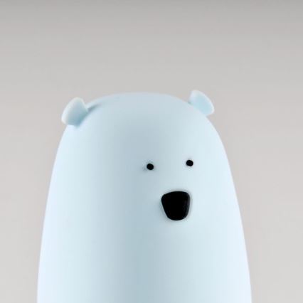 LED RGB Lasten kosketusohjattava pieni lamppu BEAR LED/0,8W/5V sininen