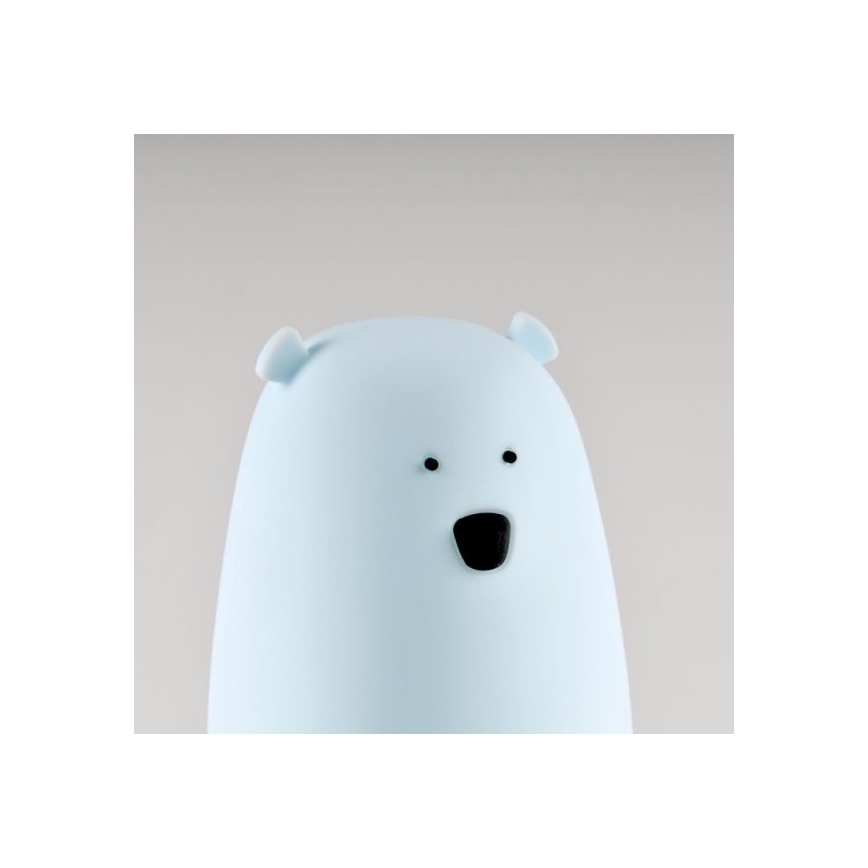 LED RGB Lasten kosketusohjattava pieni lamppu BEAR LED/0,8W/5V sininen