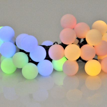 LED RGB Solar ketju PARTY 30xLED/1,2V 3,9 m IP44