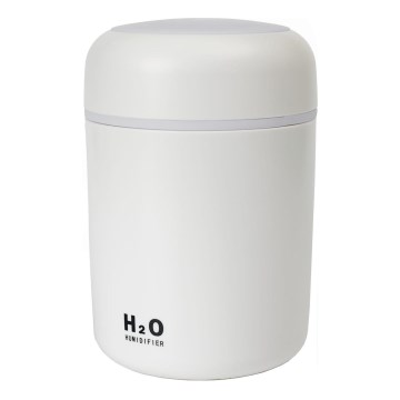 LED RGB Ultraäänihajotin ja ilmankostutin LED/2W 300ml valkoinen