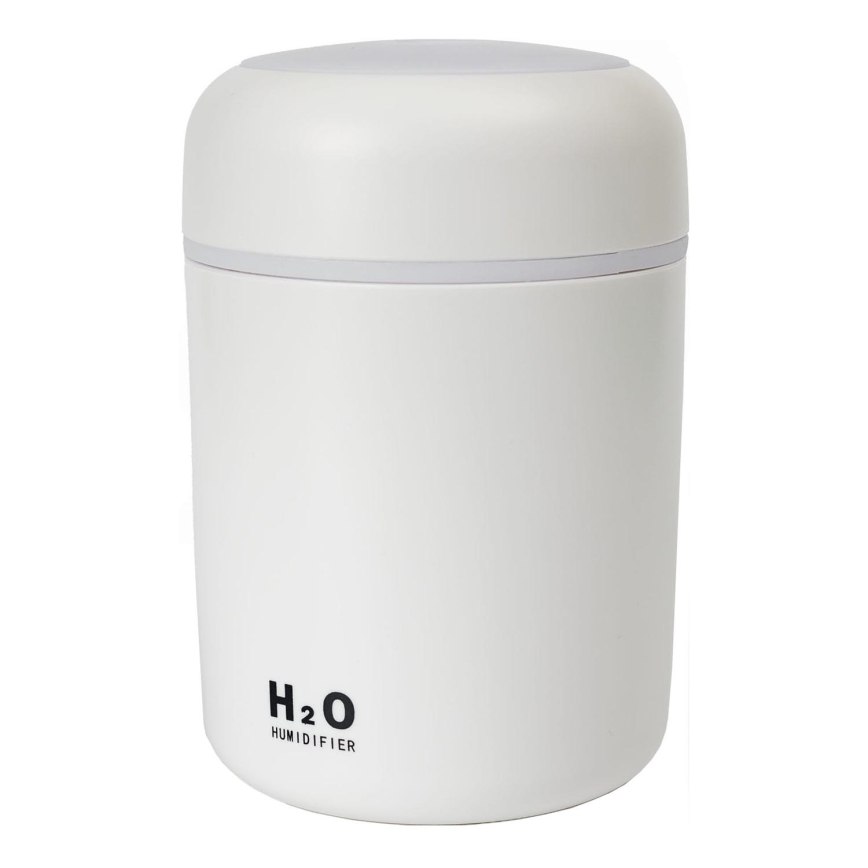 LED RGB Ultraäänihajotin ja ilmankostutin LED/2W 300ml valkoinen